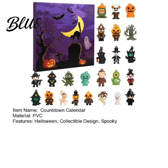 Halloween Surprise Calendar 2026 Advent Calendar 24 Day Countdown Box with Cute to Collectible Toys Spooky Holiday Gift Box Home Party Decoration