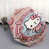 Hello Kitty,Cute Automatic Folding Umbrella-Simple 8-Rib Design, Bright Cartoon Pattern, Durable Iron Frame, Suitable For Travel, Outdoor, B