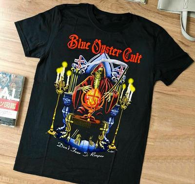 Vintage Blue Öyster Cult Band Cotton Black Shirt Unisex Concert S To 5XL MQ326 Unisex T-Shirt
