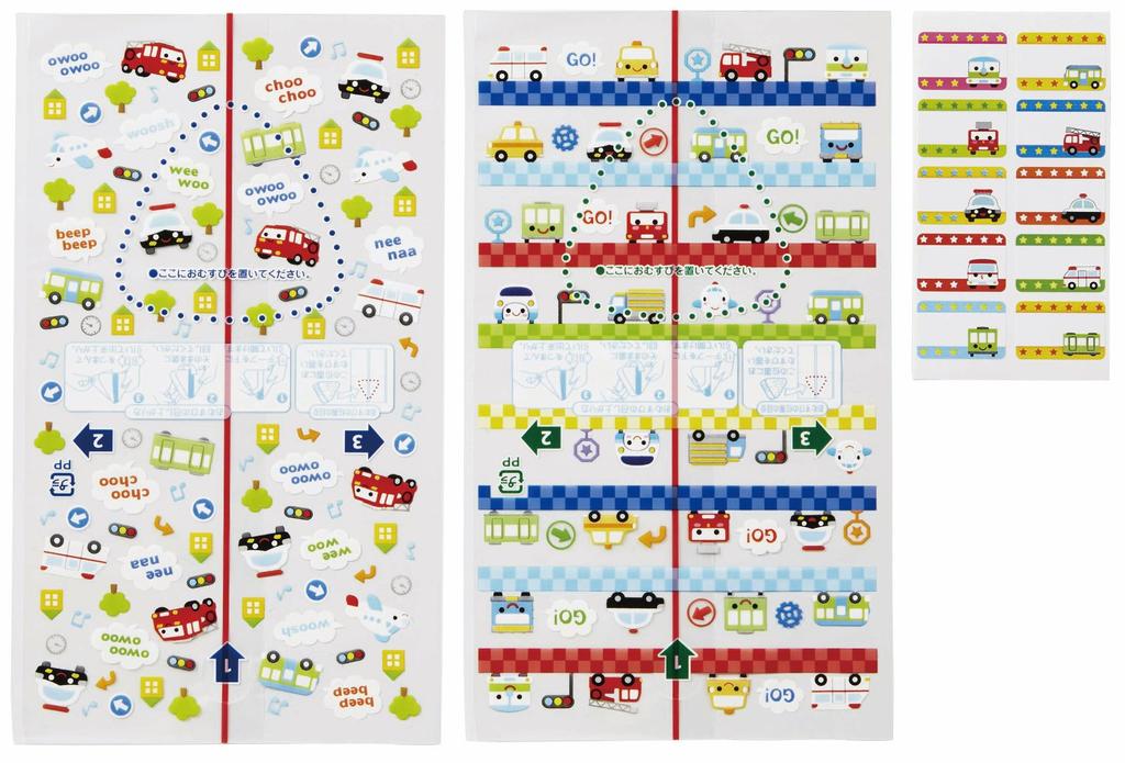Torune Onigiri Wrap Film Sheets for Character Bento Boxes and Decorated Bento Boxes Store Vehicle Designs 30 Sheets Japanese-made (Convenience Type) -