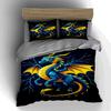 Dragon, lightning, vibrant. Bedding Duvet cover sets Duvet covers Pillowcases gifts (1 * Duvet Cover 2 * Pillowcases, without duvet insert)