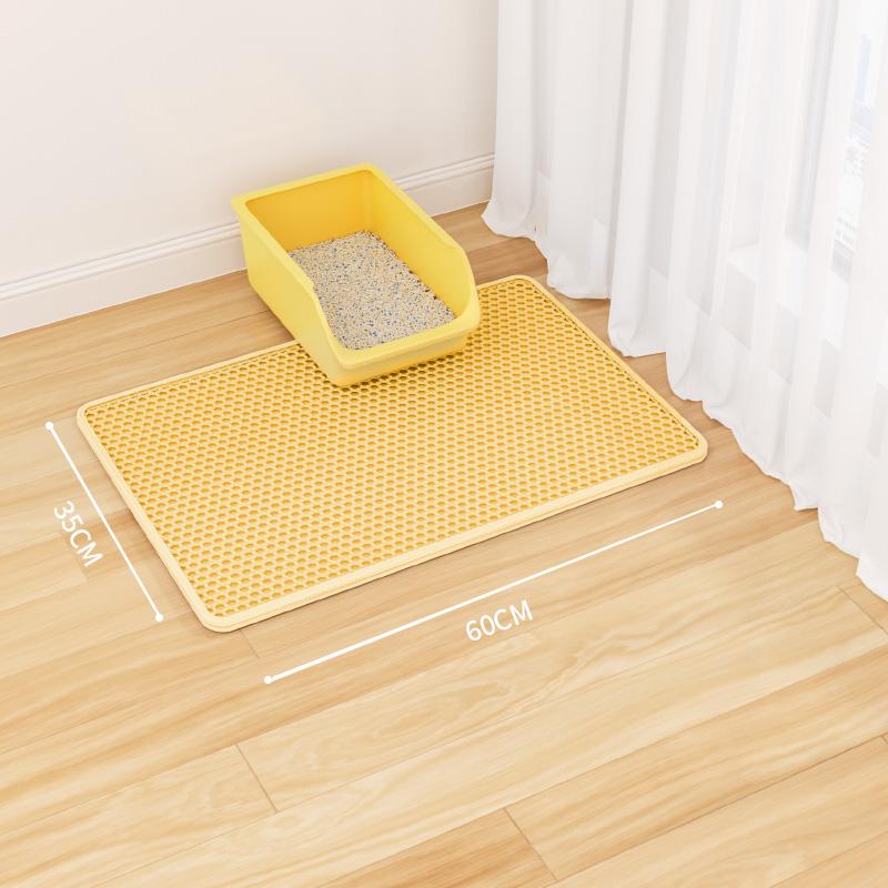 Cat Litter Mat: Anti-Tracking, Anti-Splash, Double Layer, Leak-Control Mat for Cats