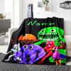 Custom Name Garten of Banban Theme Printed Blanket - Perfect for Couch, Bed, Travel & Outdoor Use | Machine Washable, Cozy & Durable.