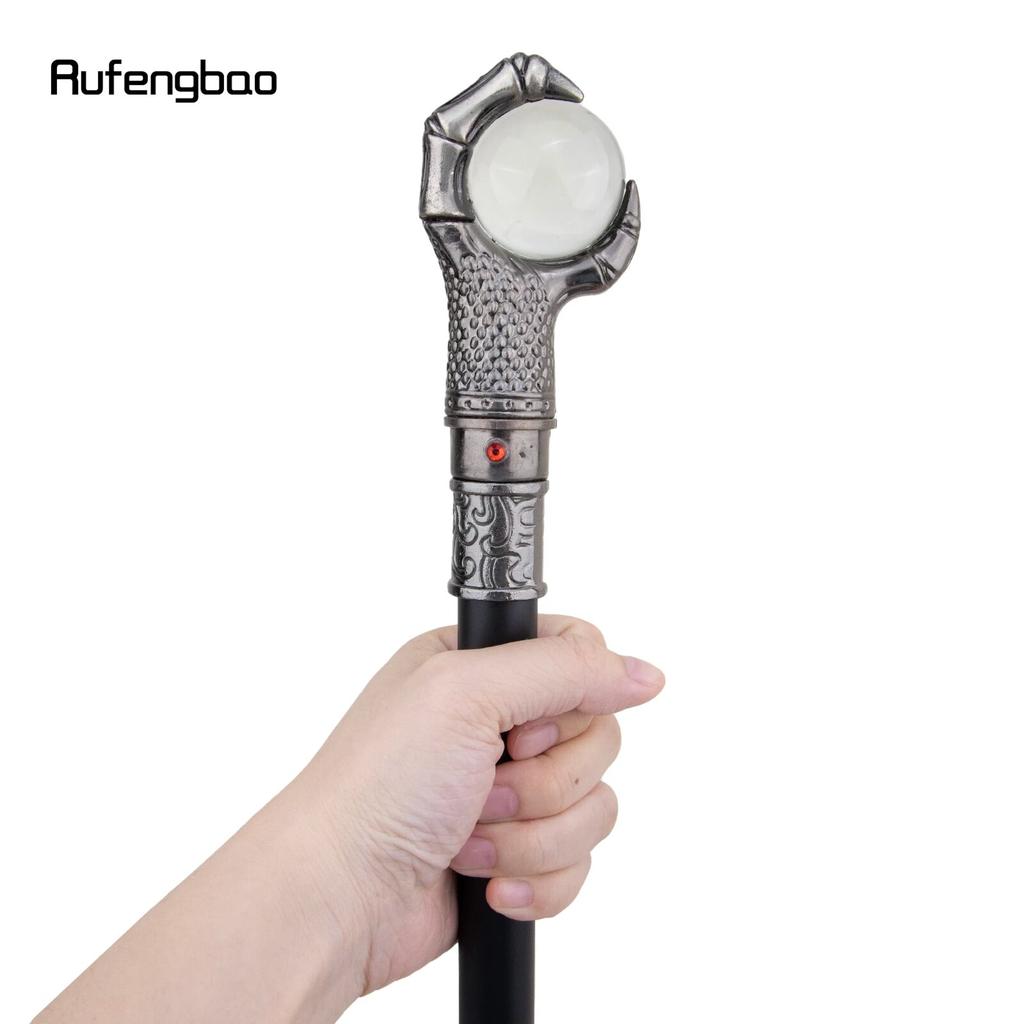Drachenklaue Griff Glas Transparent Ball Gehstock Mode Dekorativer Gehstock Gentleman Elegant Cosplay Gehstock Crosier 93 cm