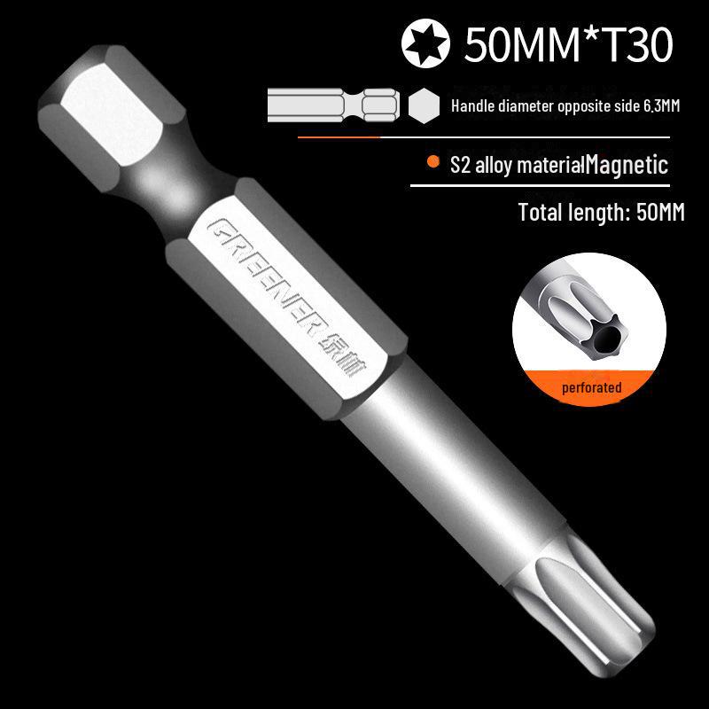 Lvlin S2 Single-ended Pozidriv Hex Wind Bit Screwdriver Head