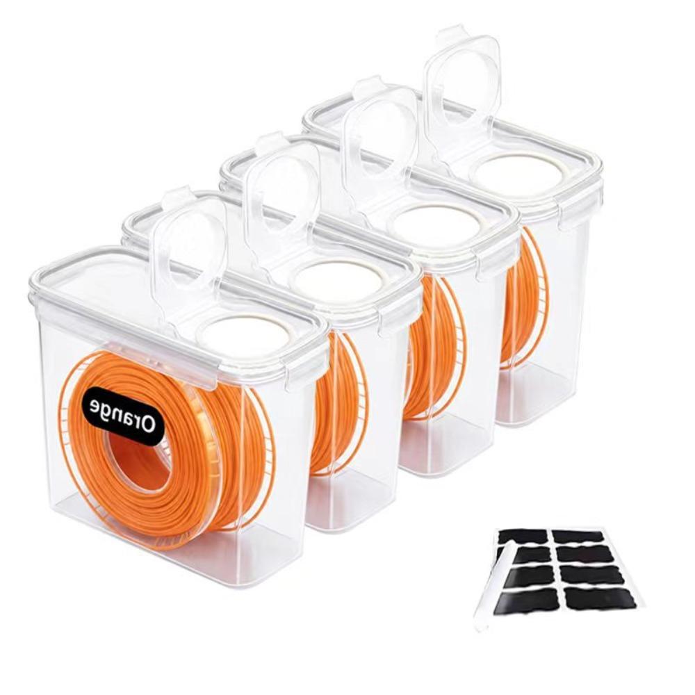 4Pcs Dustproof 3D Printing Filament Storage Box Moisture Proof Filament Organizer Household