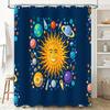Galaxy Shower Curtain Space Universe Starry Sky Pattern Bathroom Decor Home Fabric