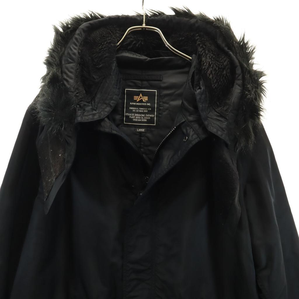 ALPHA INDUSTRIES INC Batting Coat L Black Series Men's Used