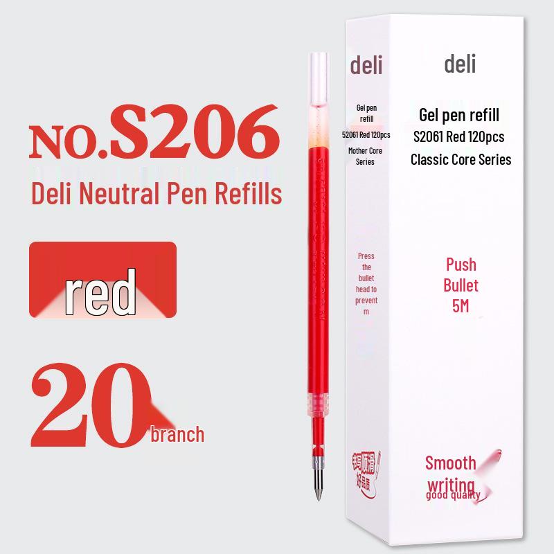 Deli Studenten Gelstift: Schnelltrocknende 0,5 mm Rundspitze, Hohe Kapazität, Ideal für Prüfungen