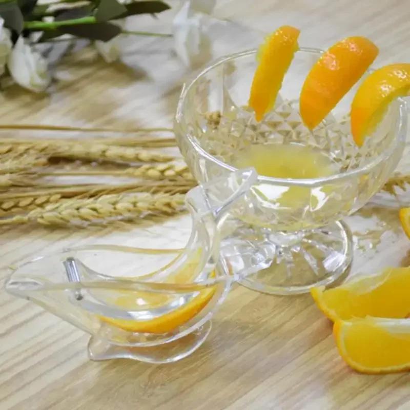 1Pc Lemon Squeezer Bird Plastic Orange Squeezer Lemon Slices Squeezer Press Juicer Clip Manual Orange Juicer Kitchen Accessories