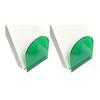 Acrylic Bookends for Shelves Acrylic Bookends Set Heavy Duty Decorative Book Holders Transparent Shelf for Books for Bookshelves