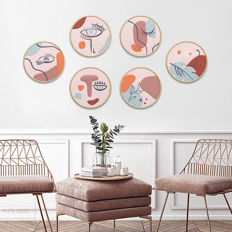 Europäische Abstrakte Kunst Silikon Wandbehang für Wohnzimmer & Bar Dekoration