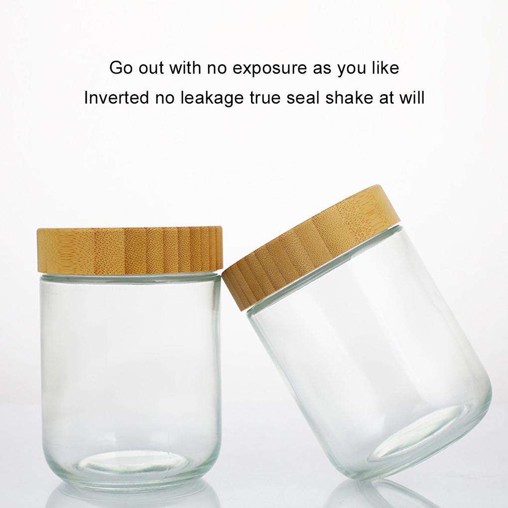 4piece Glass Spice Containers Set For Organized Kitchen Storage Solutions 10 Oz Containers With Lids