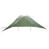 Car Canopy with Roof Green 308 X 215 X 220 Cm Polyester and Steel