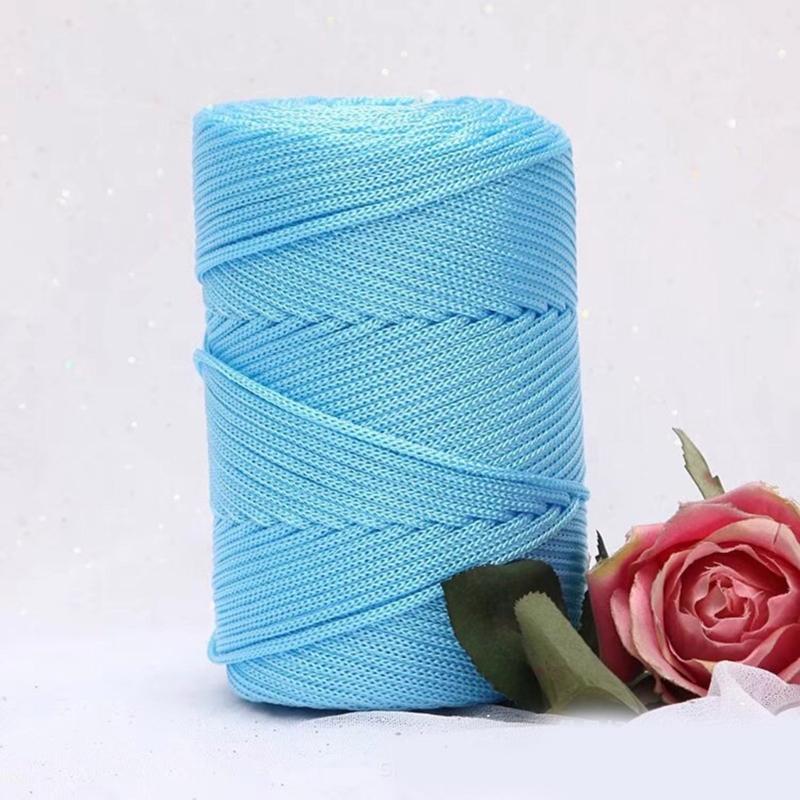 Fio Adicional de Polipropileno Centro Vazio Fio para Artesanato Substância Macia Ventilada Para Tricô Crochê Uso Constante