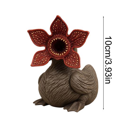 Yousheng Resin Duck Figurine Collectible Horror Duck Ornament Spooky Halloween Decoration for Office Desktop Car Dashboard Decor