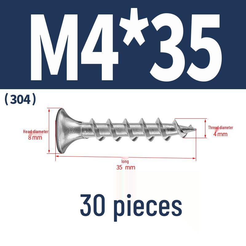 304 Stainless Steel Galvanized Hardened Coarse Thread Countersunk Flat Head Phillips Wood Screws