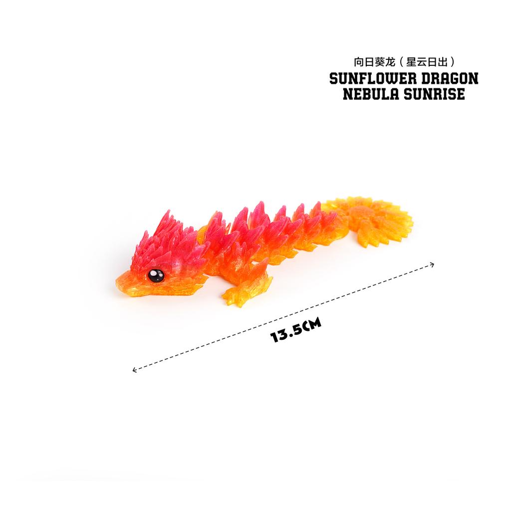 3D Printed Dragon Toys Colorful 3D Flexible Articulated Dragon Toy for Home Desk Decoration Stress Relief Toy for Kids & Adult