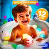 Magic Colorful Luminous Ice Cubes: Seven-Color Water-Activated Baby Bath Toy