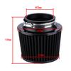 65mm/2.5'' Black Motorcycle Air Filter Pod Rubber Adapter High Cold Universal 1x