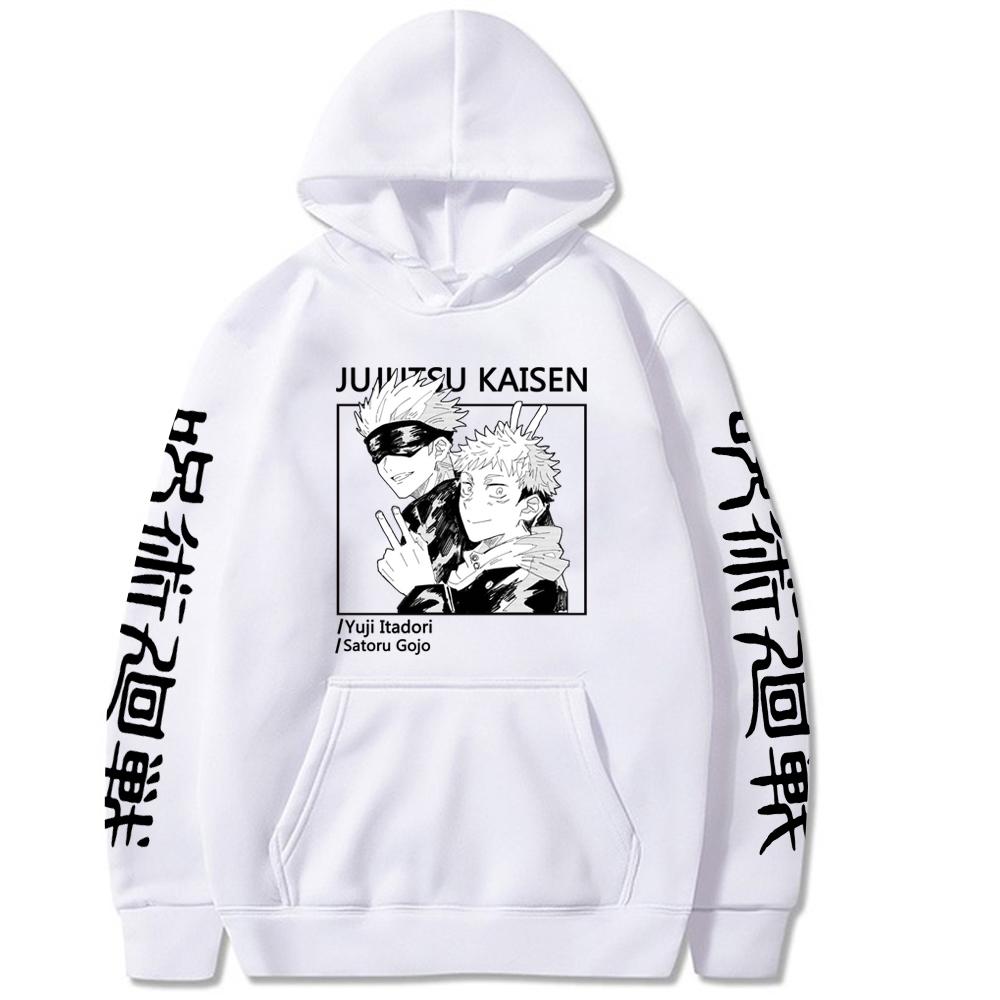 

Jujutsu Kaisen Manga Printed Graphic Hoodies Vintage Oversized Hooded Sweatshirt Long Sleeves Cotton Hoodie Men Women Clothes 3XL