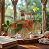 Tractor Shaped High Borosilicate Glass Whiskey Decanter Ornament Sparkling Wine Bottle Holder Decorative Glassware for Home