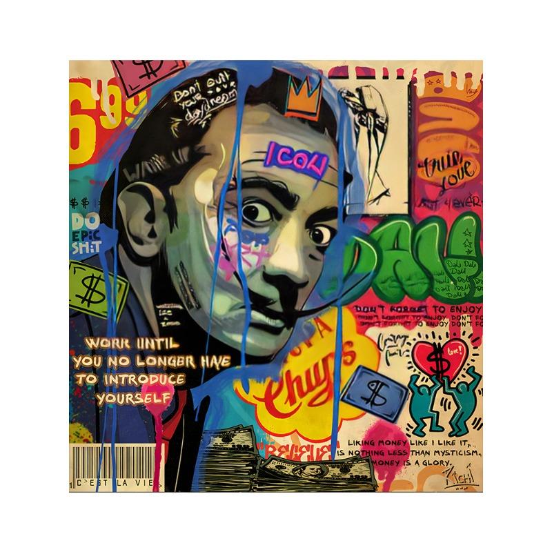 Abstract Graffiti Pop Art Astronauts David Sculpture Posters Canvas Painting Famous Wall Picture Room Home Decor Unframed