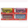 Premium Quality Double-decker Tour London City Bus Pull Back Car Kid Toy With Sound And Light