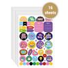 16 Sheets 1200+ Planner Sticker for Planner Journal Calendar Aesthetic Inspirational Seasonal Dates Months Holidays Stickers