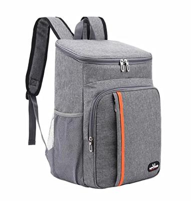 Cold Insulated Thermal Insulated Cooler Soft Cooler 18L Backpack, Bag, Bag, Foldable, Box, (Gray)