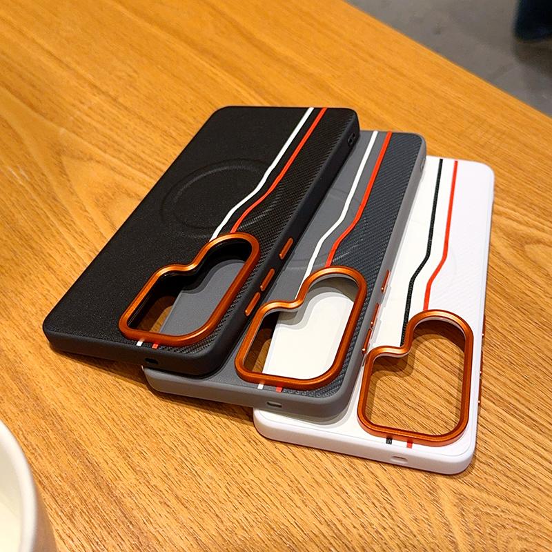 For Samsung Galaxy S26 Ultr Case Luxury Hard PU Magnetic MagSafe Protective Back Cover For Samsung S26 S25 S24 Plus Edge Shell