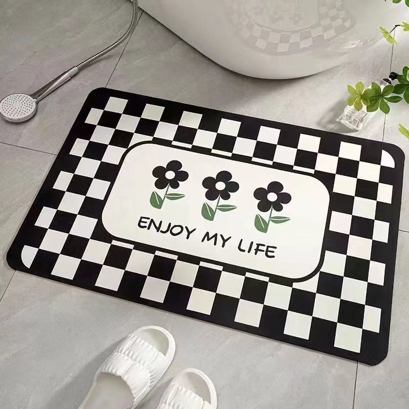Diatom mud mat toilet water absorption anti-skid dry anti-skid