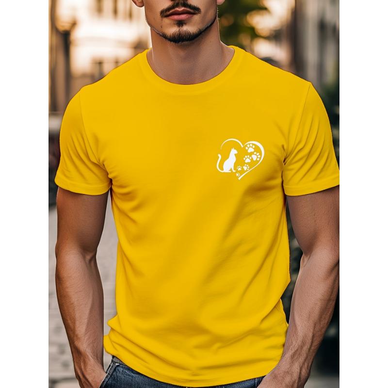 Cross-border Street-style Men's Short-sleeve Personalized Color Pattern Printed Summer Short-sleeve T-shirt