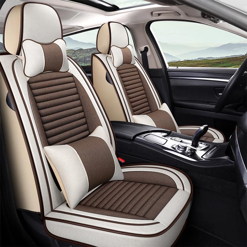 Citroen Car Seat Cushion - Versailles, C5, Elysee, Fukang, C4, Sega, C3-XR - Linen Seat Cover