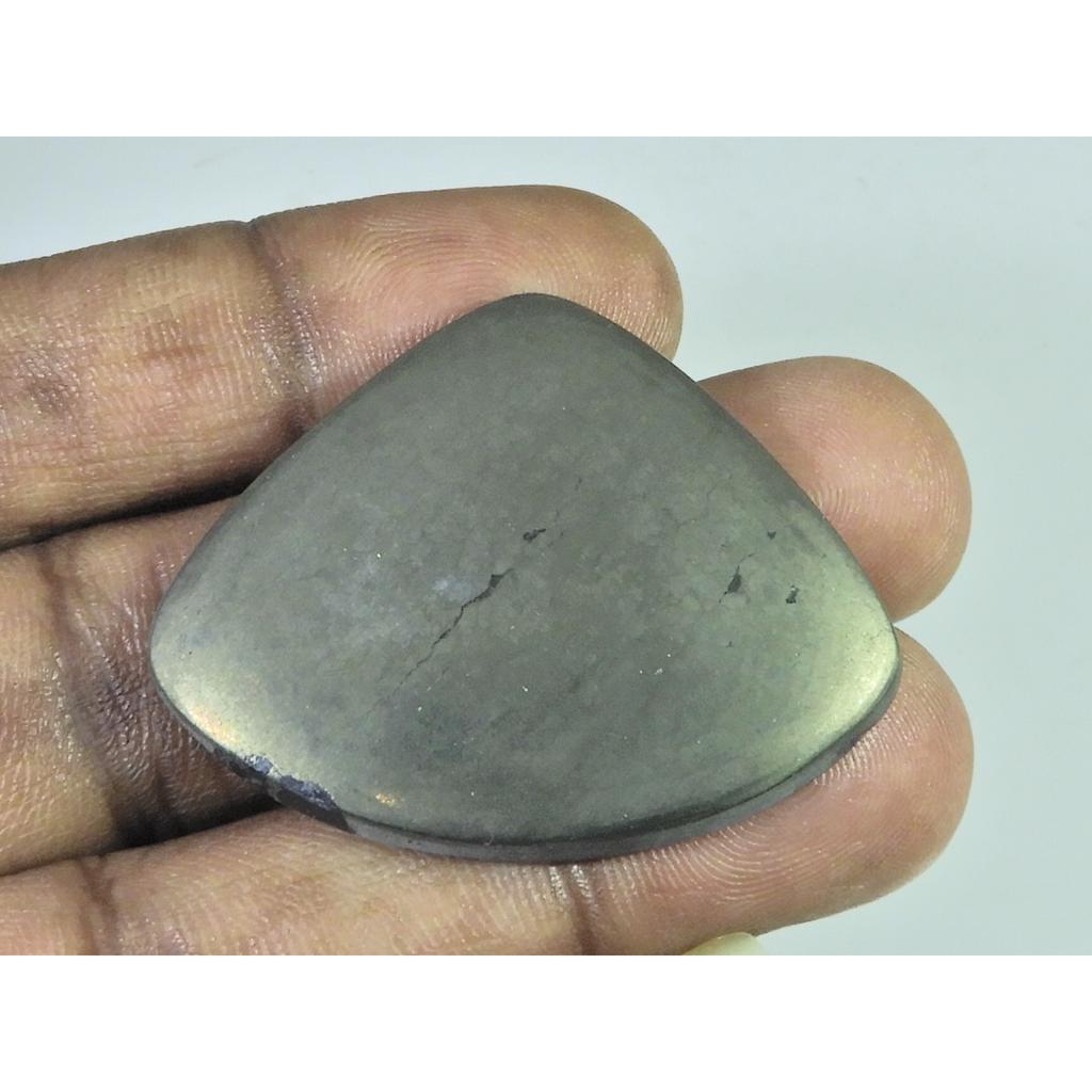 35X44X04MM Natural Apache Gold Pyrite Pear Cabochon Loose Gemstone 90Cts. B-369