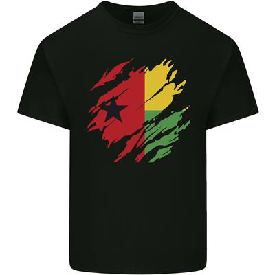 Torn Guinea-Bissau Flag Day Football Mens Light Cotton T-Shirt Unisex T-Shirt