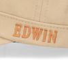 EDWIN Cotton Twill Work Cap, Basic Simple Design, Beige, Men's Casual Hat, Japanese Brand