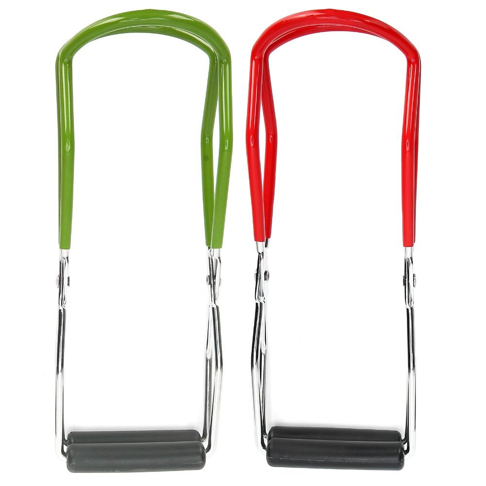 2PCS Stainless Steel Canning Jar Lifter Non-slip Handle Jar Lifter Tongs  Home Kitchen
