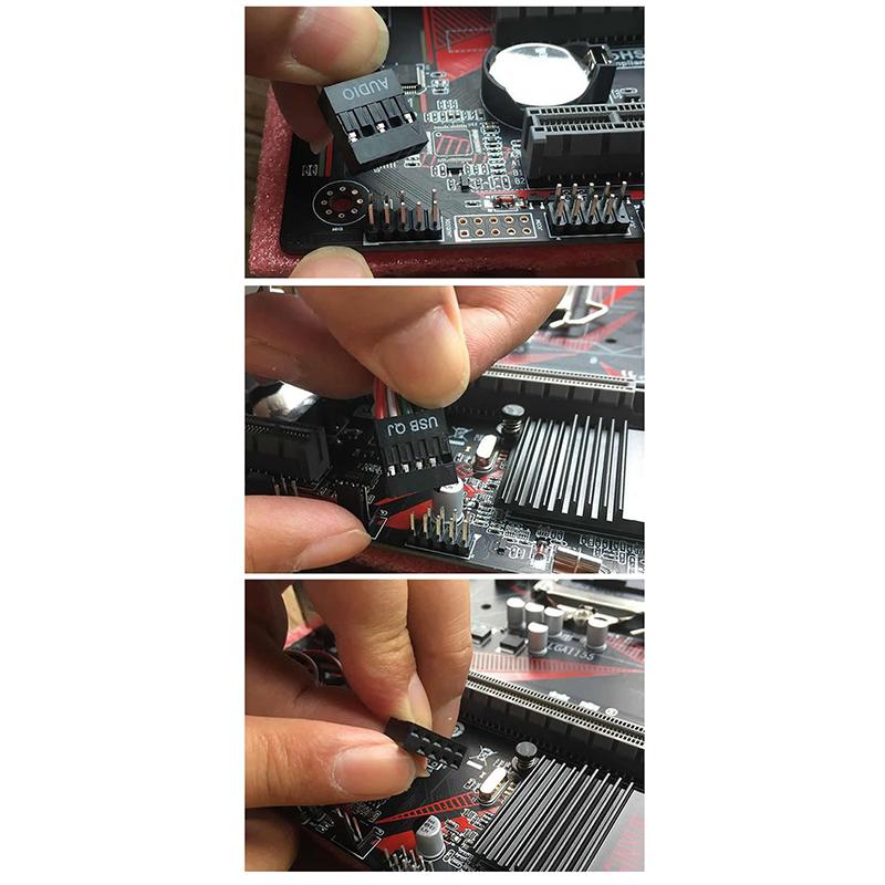 1Pc Computer Chassis Front Panel Audio Jack Front Usb Interface Host Front Bezel Cable