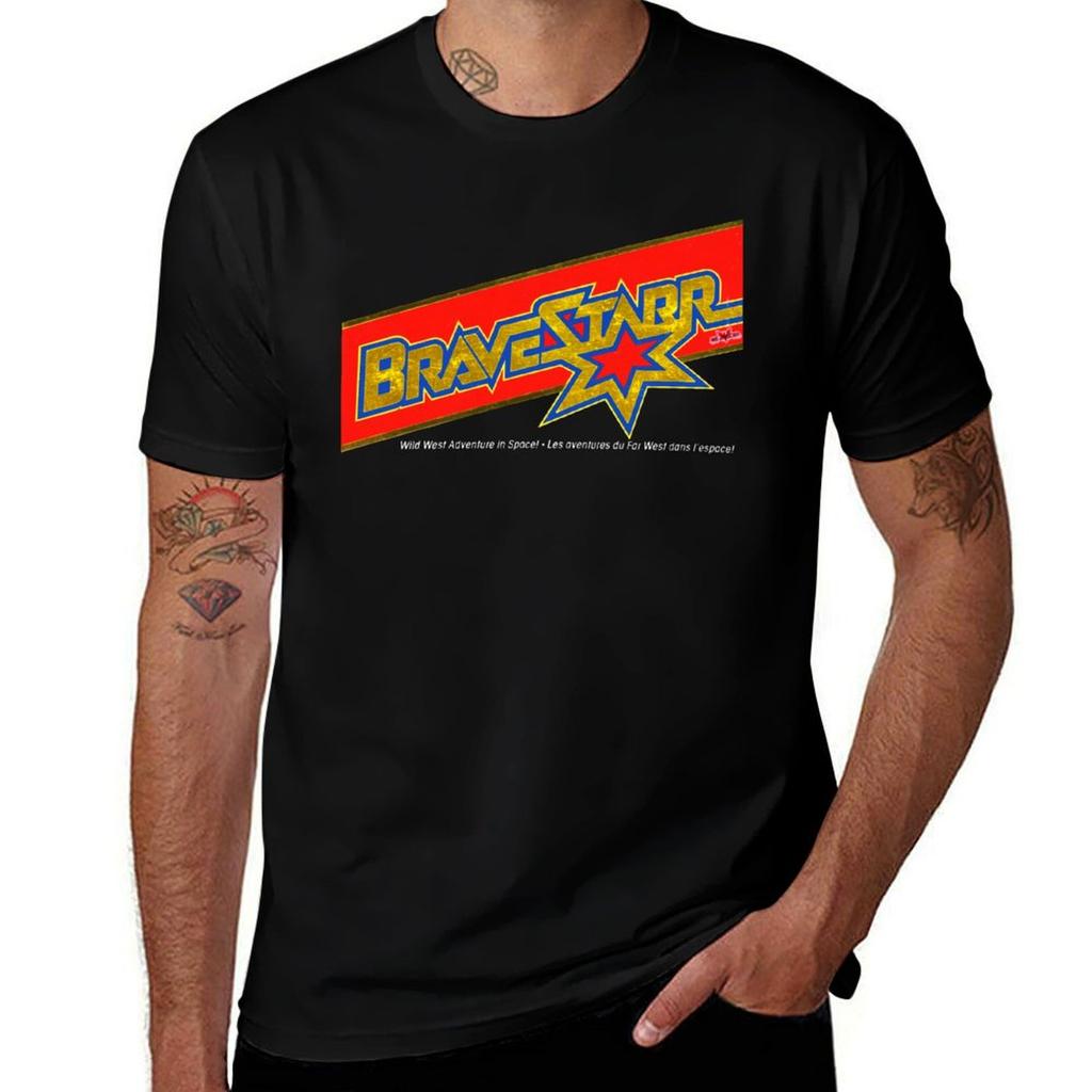 Bravestarr Retro Cartoon TShirt Basic All Season Solid TShirt