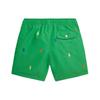 Polo Ralph Lauren SS24 Pony Embroidered Mid-Rise Drawstring Straight-Leg Beach Shorts Kids Shorts Academy-Green CWPOSWMYCX20072-300