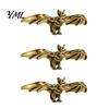 Durable Metal Animal Decor Brass Bat Figurines, Vintage Copper Flying Statue, Collectible Mini Miniature Sculpture Ornament, Desk Feng Shui for Office