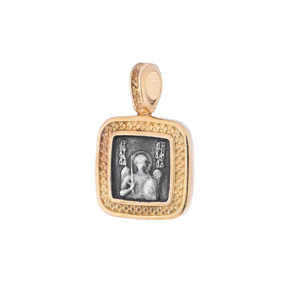 

Срібна ладанка (позолота, чорніння) Oniks срібний