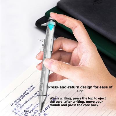 1PC New Multifunction Gel Ink Pen Vernier Caliper Roller Ball Pen Stationery Ball-Point 0.5mm