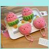 Cute Summer Watermelon Ice Cream Plush Keychain With Pp Cotton Filling For Kids And Teens