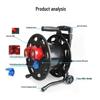 Portable Industrial Cable Reel with Dual Pull Rod, 380V 32A