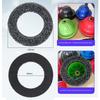 Fresh Brake Wheel For Hub Cleaning Tool 6" Replacement Pad 2 Pack- Hook& Loop Design, Black Resurfacing Disc