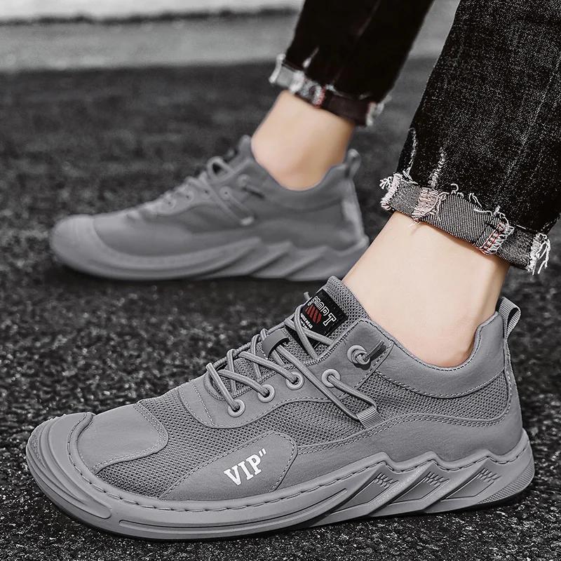 Amantes Tênis de Trabalho de Verão Masculino Não Casual Couro Casual Sapatos de Couro Sintético Tenid Shoose Para Homens Botas de Couro Para Homens Tênis