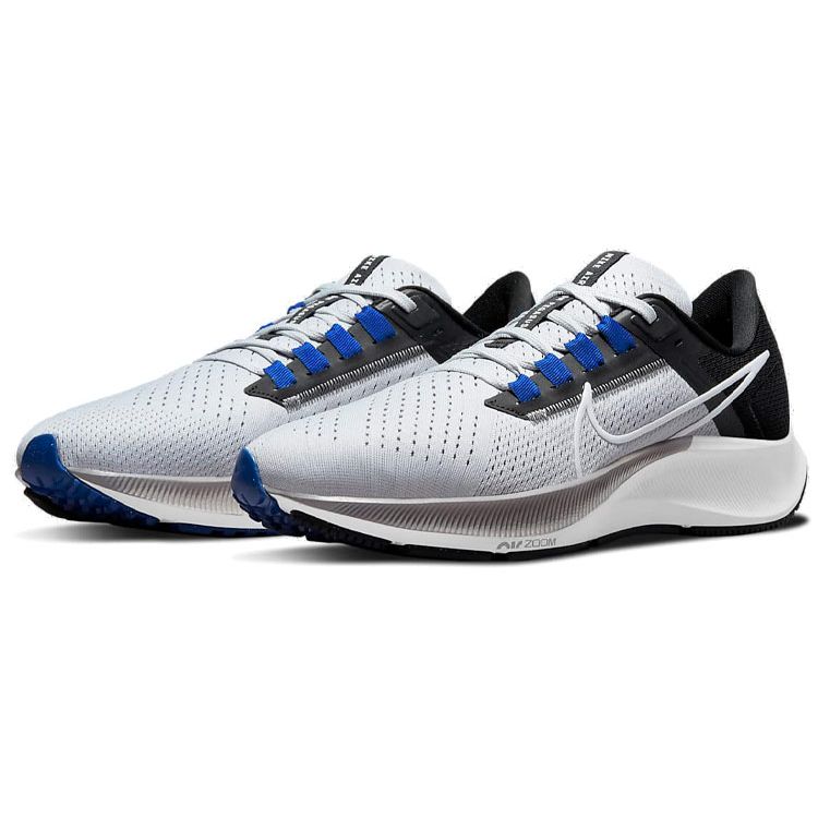 Nike Air Zoom Pegasus 38 Wolf Grey Men Sneakers Black Hyper-Royal White CW7356-006