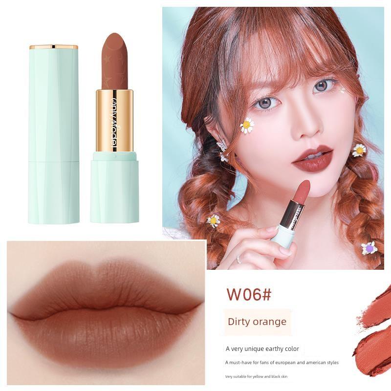 Authentic Blood Orange Lipstick, Matte Finish, Niche Brand, Affordable Warm Orange, Natural Carrot Pumpkin Shade